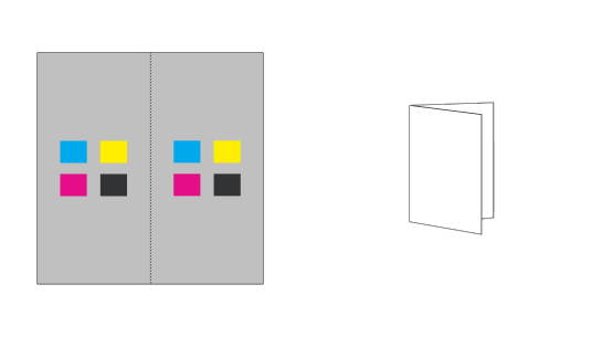 Druckprodukte: Flyer (Einbruchfalz)